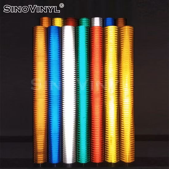 SINOVINYL 자체 접착 운송 도로 트럭 안전 표지 반사 점도 비닐 스티커
