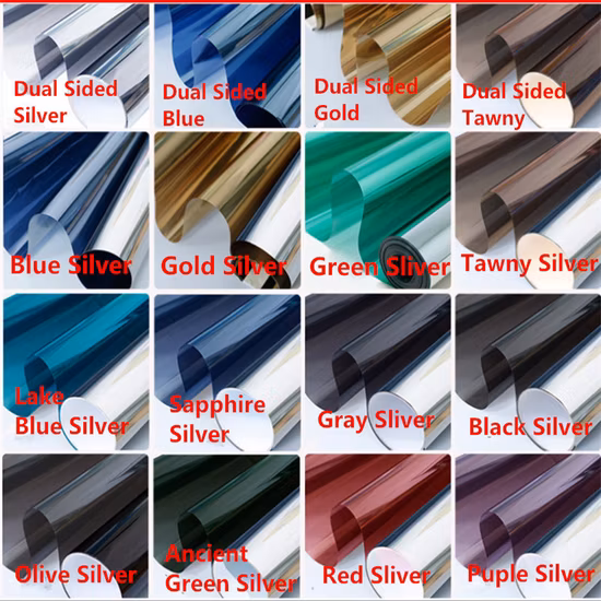 편도 거울 반사 홈 창 필름 개인 정보 보호 유리 태양 색조 호일 스티커