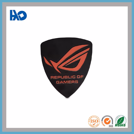 관례에 의하여 그려지는 로고 높은 광택 있는 금속 꼬리표 알루미늄 로고 자동 접착 인쇄 기장