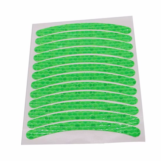 모든 자동차, 트럭, 자전거에 대 한 12PCS 다채로운 빛나는 자동차 바퀴 허브 반사 스티커