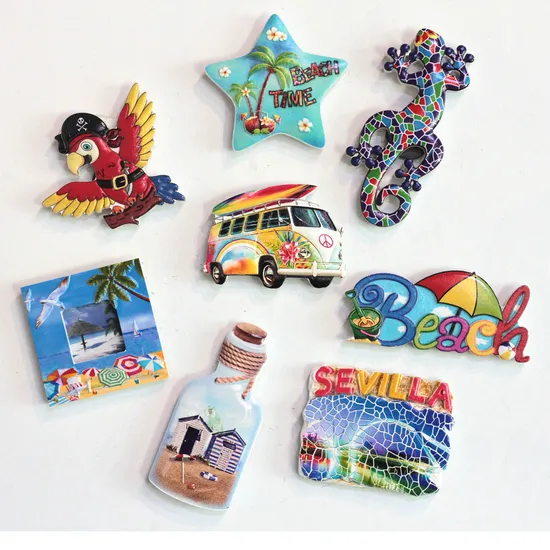 도매 해적 기념품 해골 냉장고 자석 맞춤형 수지 냉장고 스티커