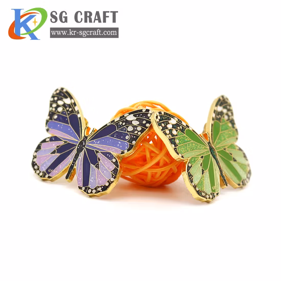 전문 사용자 정의 도금 에나멜 옷깃 핀 기념일 금속 예술 공예 기념품/프로모션을위한 현대 엠블럼 배지