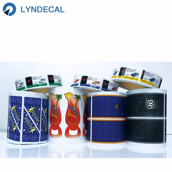 방수 투명 투명 PVC 애완 동물 BOPP 비닐 접착 종이 인쇄 라벨 스티커