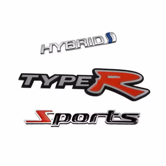 맞춤형 다이 캐스팅 나사 너트 자동차 보닛 엠블럼 배지